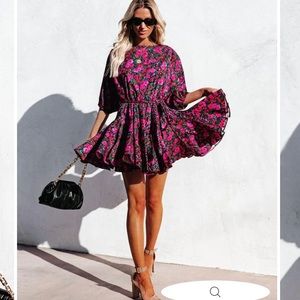 It Just in Blooms Cotton Tie dress.